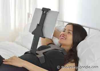 Tstand 2 unique tablet stand sits on your chest