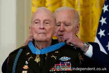 Joe Biden awards first Medal of Honor to Korean War veteran who quipped: ‘Why all the fuss?’