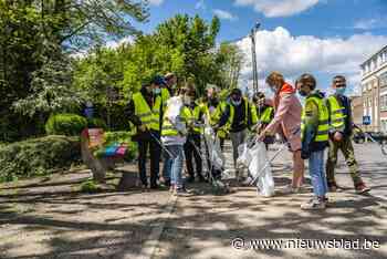 Zesde leerjaar Oscar Romerocollege maakt omgeving proper (Dendermonde) - Het Nieuwsblad