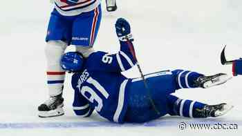 Leafs' Tavares discharged from hospital, out 'indefinitely' with concussion after frightening collision
