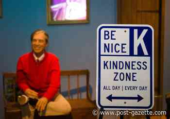 Kick off 1-4-3 Day with Mister Rogers-themed 'kindness zone' signs