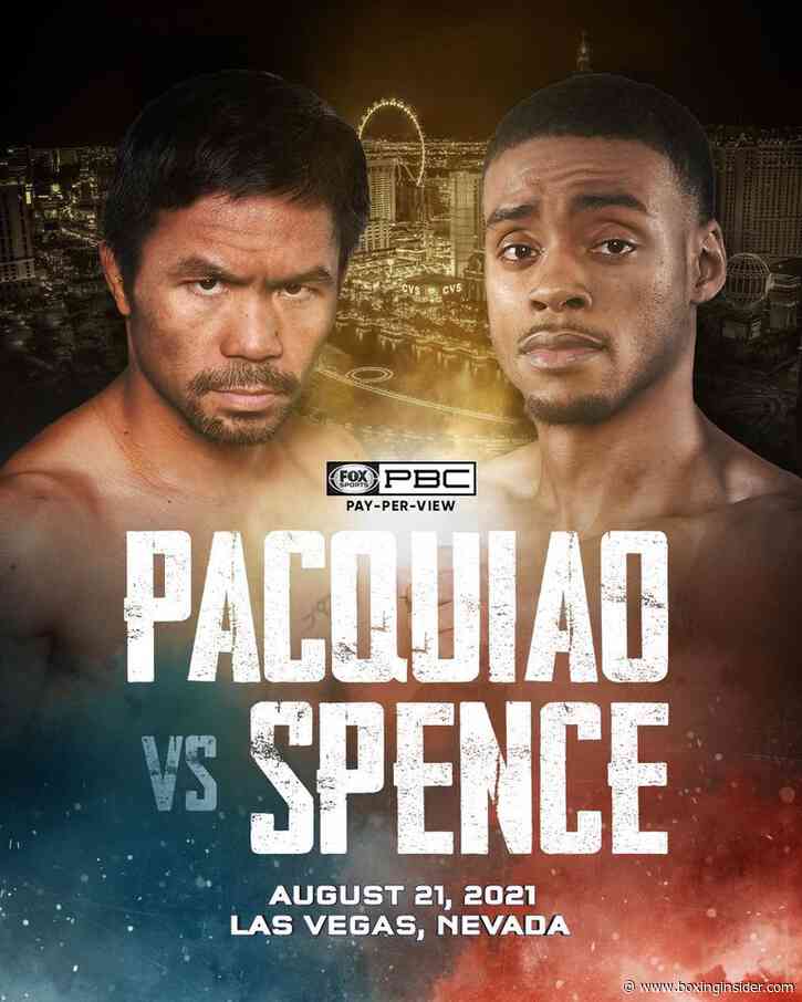 Manny Pacquiao Takes On Errol Spence Jr. On August 21st