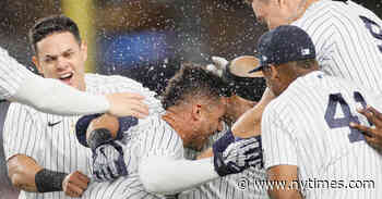 Yankees Turn a Triple Play and Get a Walk-Off Win