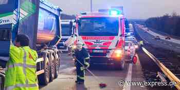 Schwerer Lkw-Unfall auf A3 bei Lohmar, Vollsperrung Richtung Köln - Express.de