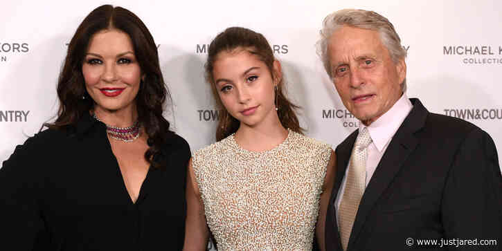 Michael Douglas & Catherine Zeta Jones Celebrate Daughter Carys Douglas' High School Graduation
