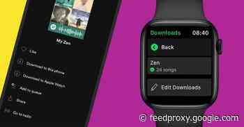Spotify for Apple Watch adds highly anticipated offline playback support