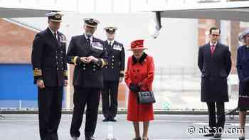 Queen Elizabeth II visits carrier ahead of maiden deployment