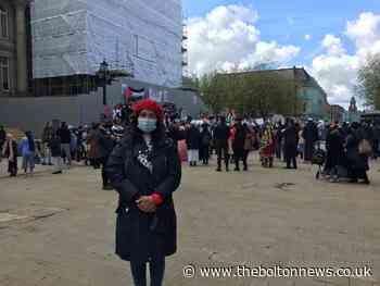 Bolton MP Yasmin Qureshi attends protest for Palestine