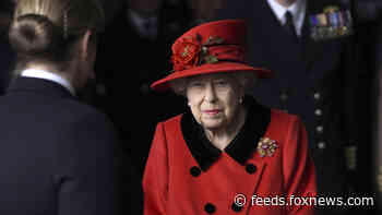Queen Elizabeth pays tribute to Prince Philip while visiting navy carrier