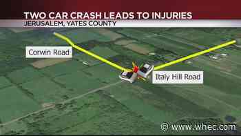 Two hospitalized after Yates County crash that set one car aflame