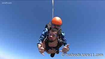 24-year-old paraplegic defies the odds by taking a literal leap of faith