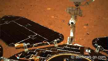 China's Mars rover touches ground on red planet