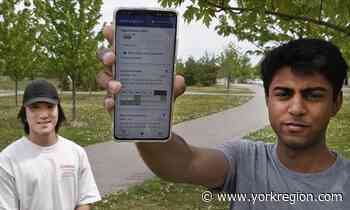 Struggling to book a COVID-19 vaccine? 2 Markham students have an app for that - yorkregion.com