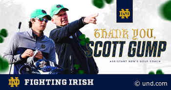Scott Gump Steps Down As Assistant Coach – Notre Dame Fighting Irish – Official Athletics Website - Notre Dame Official Athletic Site