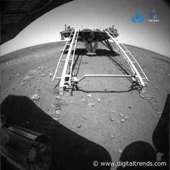 China’s Zhurong rover rolls onto Martian surface for first time