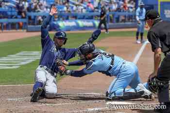Rays Rally With 5 Walks in 9th, Top Jays for 10th Win in Row