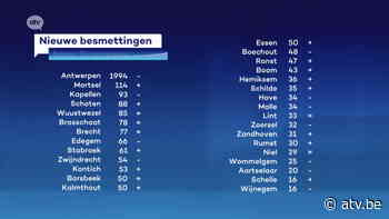 Forse daling besmettingen in Kapellen en Boechout. Sterke stijging in Schoten en Kontich - ATV