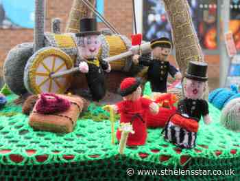 Rainhill knitters create Rocket themed postbox - St Helens Star