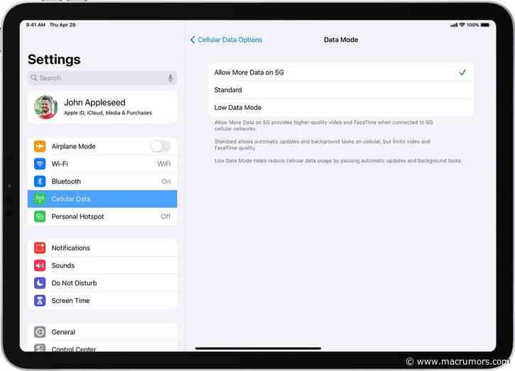 Apple Details New iPad Pro's XDR Display, Thunderbolt Support, and iPadOS Updates Over 5G in New Support Documents