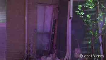 Car crashes into apartment, knocks woman off couch - KTRK-TV
