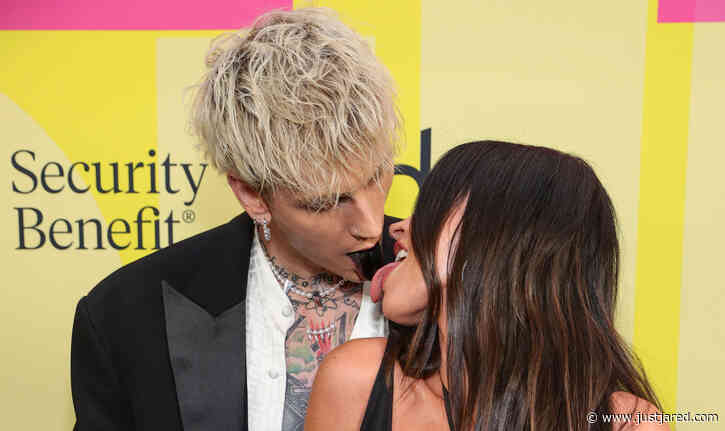 Megan Fox Licks Machine Gun Kelly's Black Tongue at Billboard Music Awards 2021