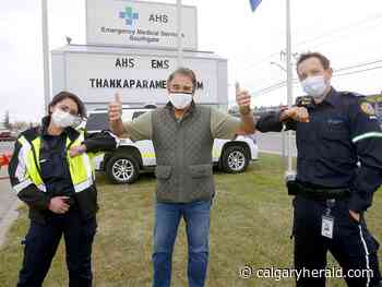 'If it wasn't for them, I probably wouldn't be here': Calgary man thanks paramedics who saved his life - Calgary Herald