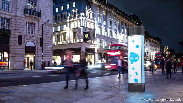 This advertising column is designed to clean polluted city air