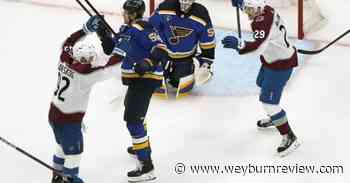 Avalanche complete 4-game sweep of Blues with 5-2 win - Weyburn Review