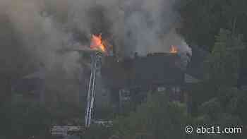 Poplar Place Apartments in Carrboro catches fire