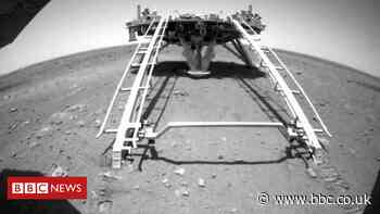 China's Zhurong rover takes first drive on Mars