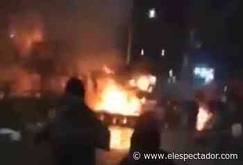 Disturbios en Yumbo, Valle: reportan explosión cerca a estación de combustible - El Espectador