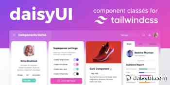 DaisyUI - Free UI components plugin for Tailwind CSS