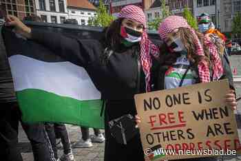 Honderden mensen komen samen in Turnhout om Palestina te steunen