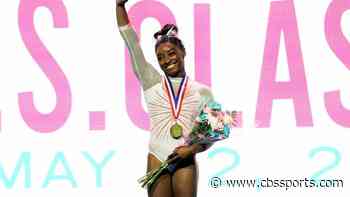 LOOK: Simone Biles becomes first female gymnast to land Yurchenko double pike in competition