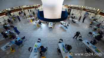Pop-up COVID-19 vaccination clinic at Toronto city hall administers more than 2500 doses - CP24 Toronto's Breaking News