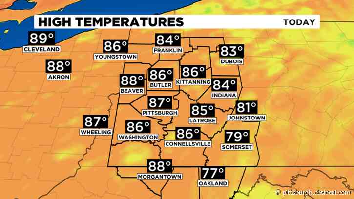 Pittsburgh Weather: Hot, Humid Tuesday With Thunderstorm Chances
