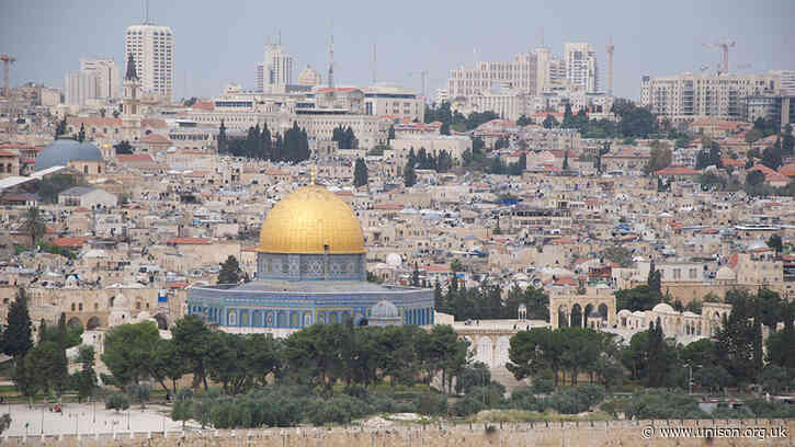 UNISON statement on Gaza ceasefire