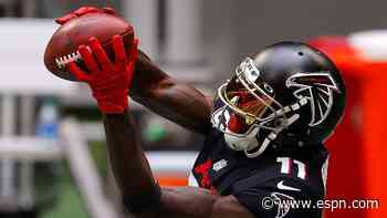 Falcons coach deflects questions on Jones' future