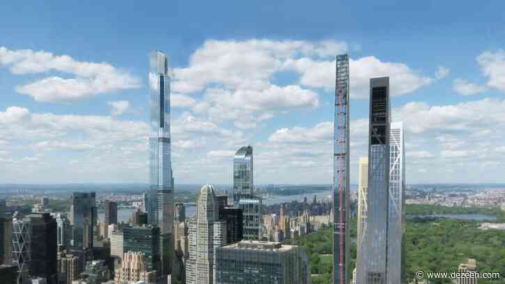 Photos show supertall skyscraper Central Park Tower nearing completion in New York