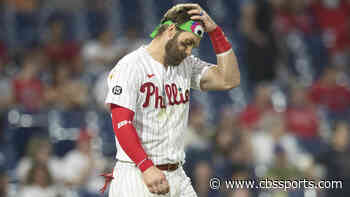 Bryce Harper injury latest: Phillies slugger lands on injured list with forearm contusion