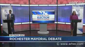 Rochester Mayor Lovely Warren and primary challenger Malik Evans face off in debate