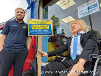 Boris Johnson spotted in Blackburn Town Centre