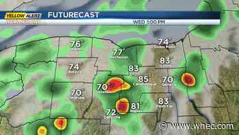First Alert Weather: Yellow Alert for local strong to severe storms Wednesday afternoon
