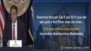 Starting Thursday, get a shot, win a shot at full-paid tuition at SUNY/CUNY schools