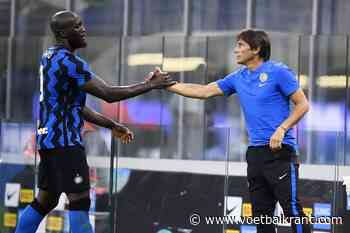 Romelu Lukaku neemt op een emotionele manier afscheid van Antonio Conte