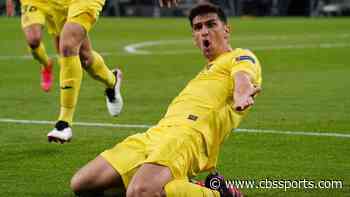 Europa League final: Villarreal's Gerard Moreno breaks out vaccine celebration after goal against Man United