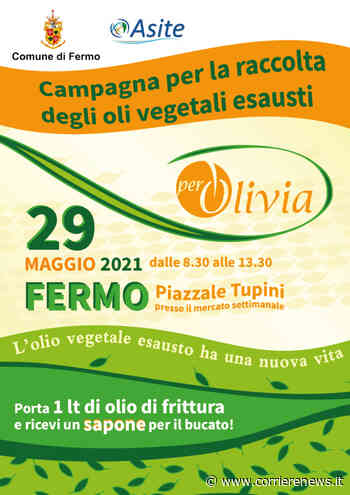 Raccolta Differenziata: a Fermo sabato 29 maggio la campagna per la raccolta degli olii vegetali esausti - CorriereNews