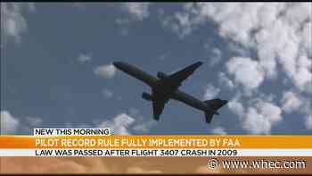 12 years after Buffalo plane tragedy, pilot record rule fully put in to place by the FAA