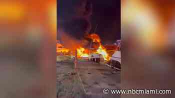 Massive Morning Fire Damages Several Yachts in Little Havana
