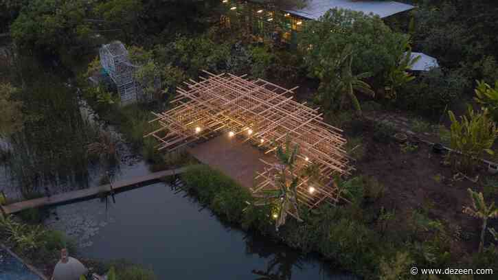 MIA Design Studio creates pavilion designed to look like a giant pile of straw